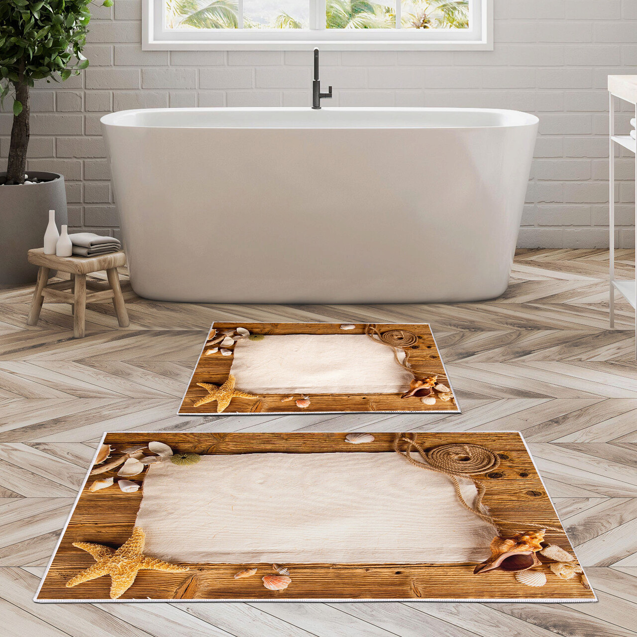 Set covorase de baie, L'essentiel Maison, Kt425, Multicolor - imagine 5